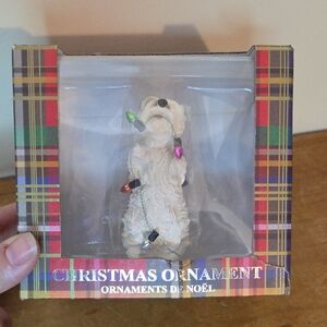 Sandicast West Highland Terrier Collectible Christmas Ornament RARE! Vintage